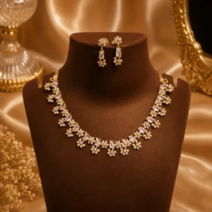 diana necklace set (pastel pink)
