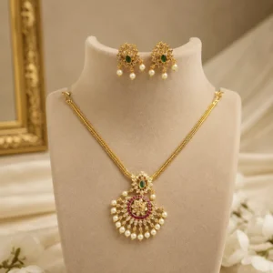 vaanathi attigai necklace set