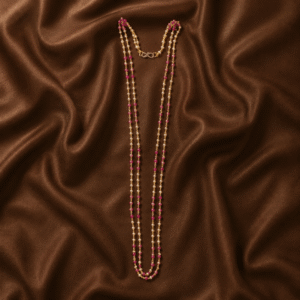 tripura bead chain (coral)